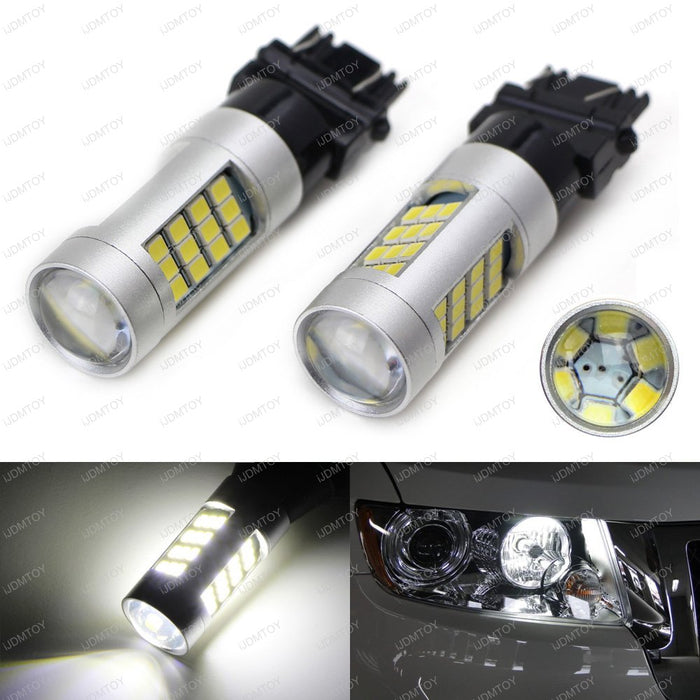 6K HID White 42-SMD LED Daytime Running Light DRL Bulbs 3156 3157 3757 4114 4157