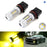 (2) 3000K Yellow High Power P13W LED Bulbs For Daytime Running Lights Fog Lamps