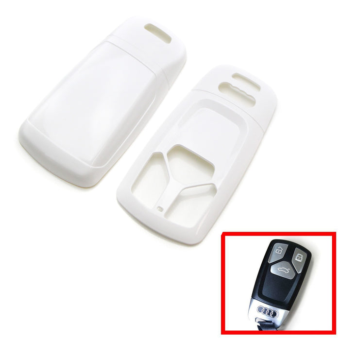 Pearl White Key Fob Shell Cover For 2017-up Audi A4 A5 Q7, 2016-up TT Smart Key