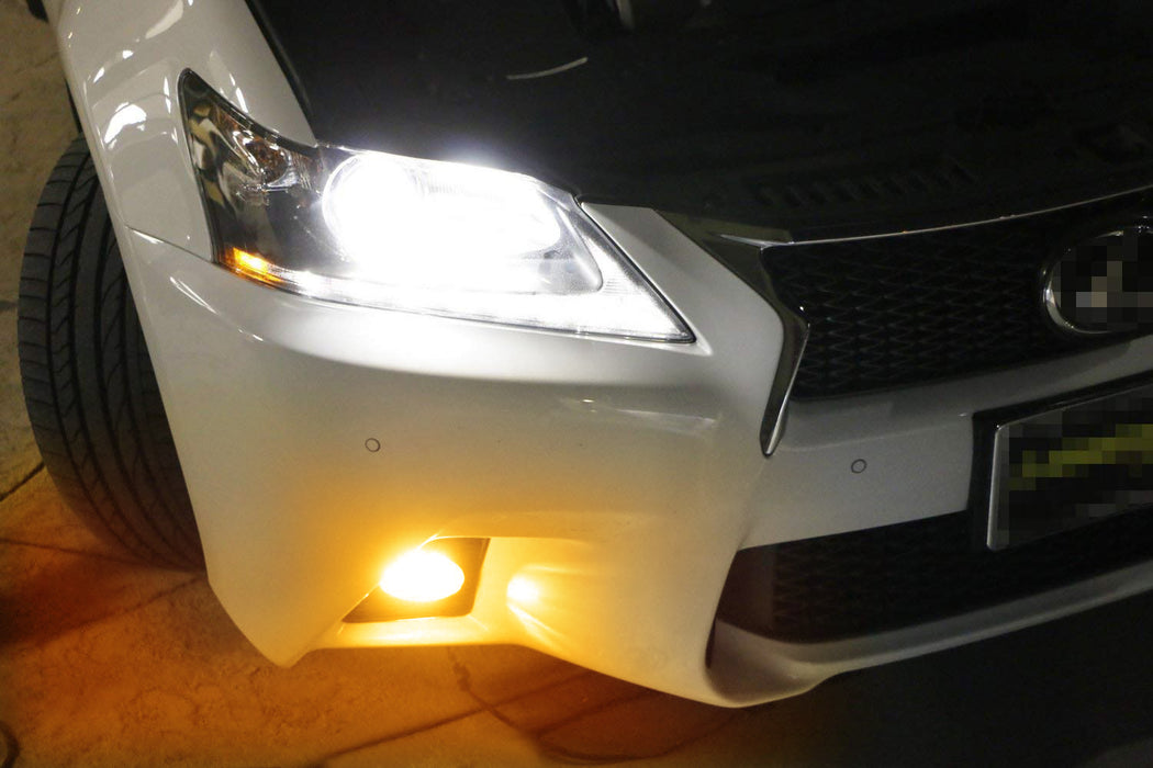 Lexus F-Sport Style Amber Yellow LED Fog Lamp Kit For 2013-15 GS350 GS460 GS450h