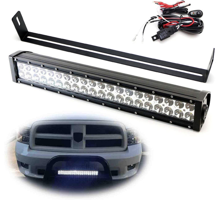 120W 20" LED Light Bar w/ Mounting U-Bracket, Wiring For Truck SUV Jeep 4x4 ATV