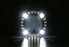 Cayenne 4-Point Style Xenon White LED DRL Shrouds For 3.0" H1 Headlamp Projector