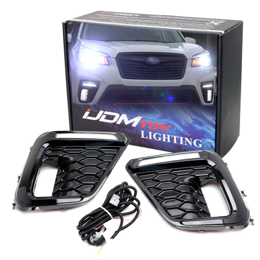 JDM Style S4 Switchback LED DRL Bezels For Subaru 2019-2021 Forester Sport ONLY