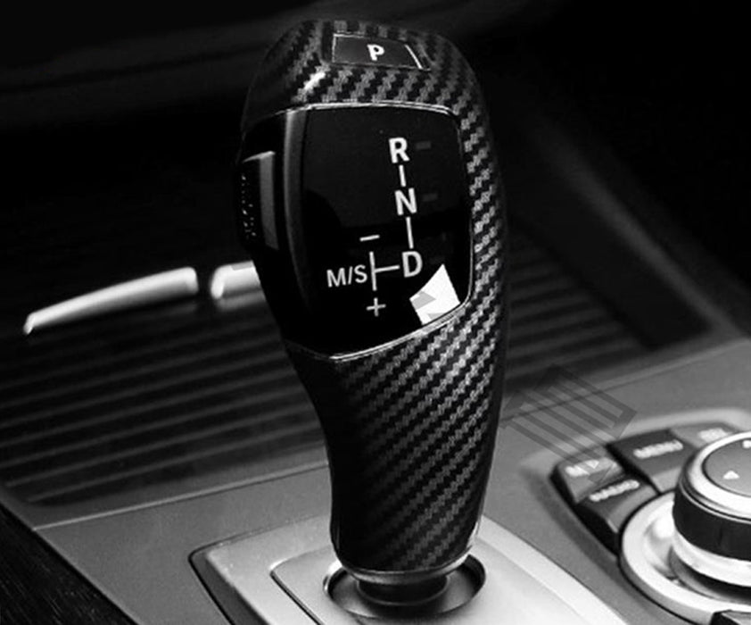 Carbon Fiber Shift Knob Cover For BMW Fxx 2 3 4 5 7 Series X3 X4 X5 X6 Shifter