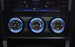 Blue Aluminum AC Climate Control Knob Ring Covers For Subaru Impreza WRX/STi