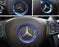 Blue Wheel Center Decoration Cover Trim For 15+ Mercedes C E CLA GLA GLC Class