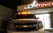 Smoked Lens 3pc Cab Roof Marker Running Lights w/Amber LED Lamps For Truck SUV