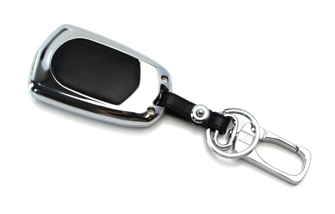 Chrome Alloy Metal Key Fob Shell Cover For 15+ Cadillac ATS CTS CT6 ELR XTS XT5