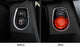 Red Aluminum Keyless Engine Push Start Button w/Surrounding Ring Trim For BMW