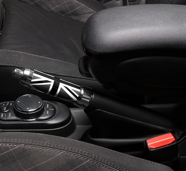 Black/Grey UK Union Jack Handbrake Handle Grip For Gen3 MINI Cooper F55 F56 F57