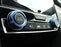 Blue Anodized Aluminum AC Climate Control Ring Knob Covers For 16-21 Honda Civic