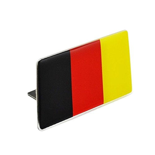 (1) Germany Flag Car Grille Emblem Badge Fit For Audi Volkswagen Porsche etc.