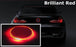 82mm Brilliant Red Emblem LED Background Light Fit For BMW 3 5 7 Series X3 X5 X6