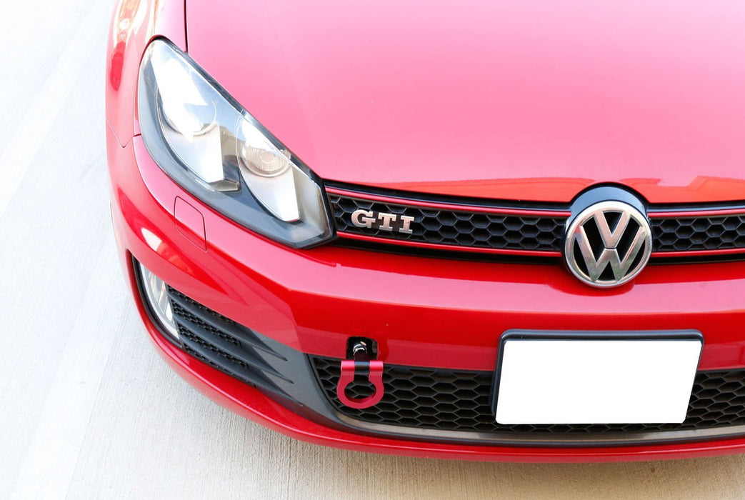 Track Racing Style Aluminum Tow Hook Ring For VW Golf GTI R32 Rabbit Jetta TT