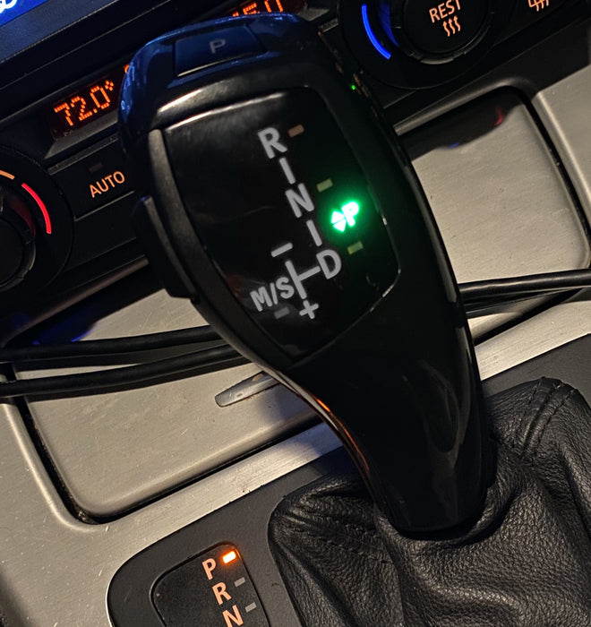 Black F30 Style LED Illuminated Shift Knob Selector For BMW E46 E60 3 5 Series