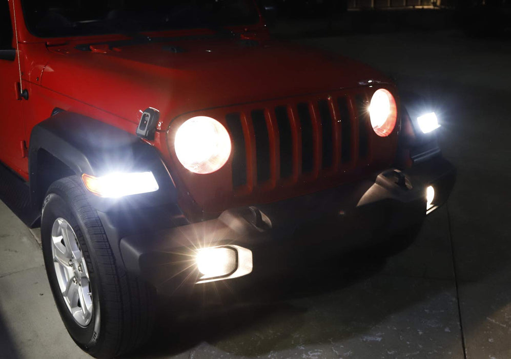 Switchback LED Bulbs For 18-up Jeep Wrangler JL Turn Signal Light DRL Conversion