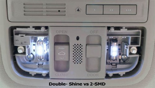 Double Side 4-SMD 1.25" DE3175 DE3022 LED Bulbs Fit Car Interior Map Dome Lights