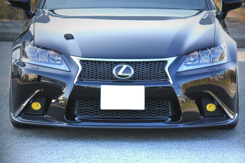 JDM 3000K Yellow Fog Lights w/ Bezel Garnish Covers For 13-15 Lexus GS F-Sport