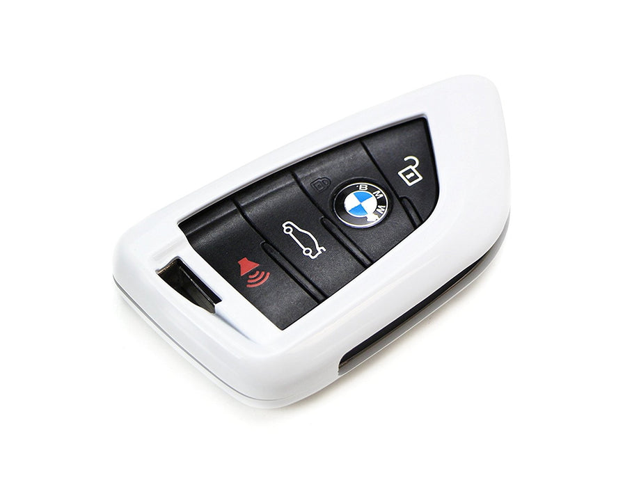 Exact Fit Glossy White Smart Key Fob Shell Cover For BMW X1 X4 X5 X6 5 7 Series