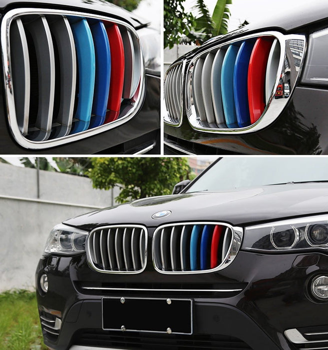 Exact Fit ///M-Color Grille Insert Trims For BMW F25 X3 F26 X4 Kidney Grill