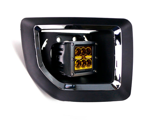 Yellow CREE LED Pods w/Foglight Covers, Bracket Mounts Relay For 15-19 GMC 2500