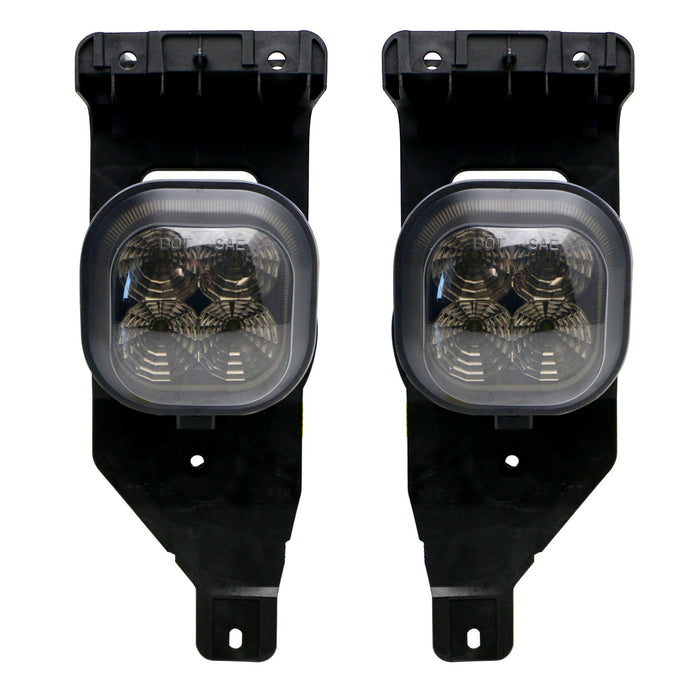 Full 2x2 40W LED Fog Light Kit w/Bracket/Wirings For 2005-07 Ford F250 F350 F450