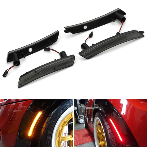 Smoked Lens Amber/Red Full LED Side Marker Light Set For 2007-13/14 MINI Cooper