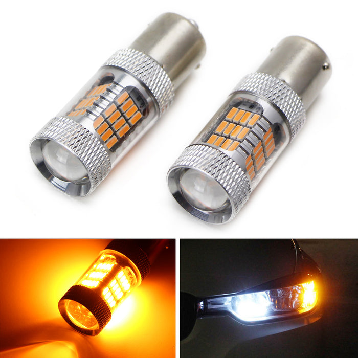 Error Free 7507 LED Bulbs Fit BMW 1 2 3 4 Series X1 X3 X4 X5 Turn Signal Lights-iJDMTOY