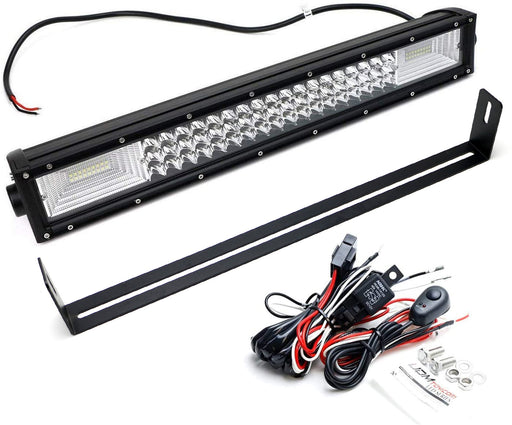 Flood/Spot Beam LED Light Bar w/Lower Bumper Mounts, Wiring For Nissan Titan