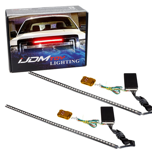 (2) 20" 7-Color Multi-Color LED Knight Rider Accent Lighting Bars For Car Truck