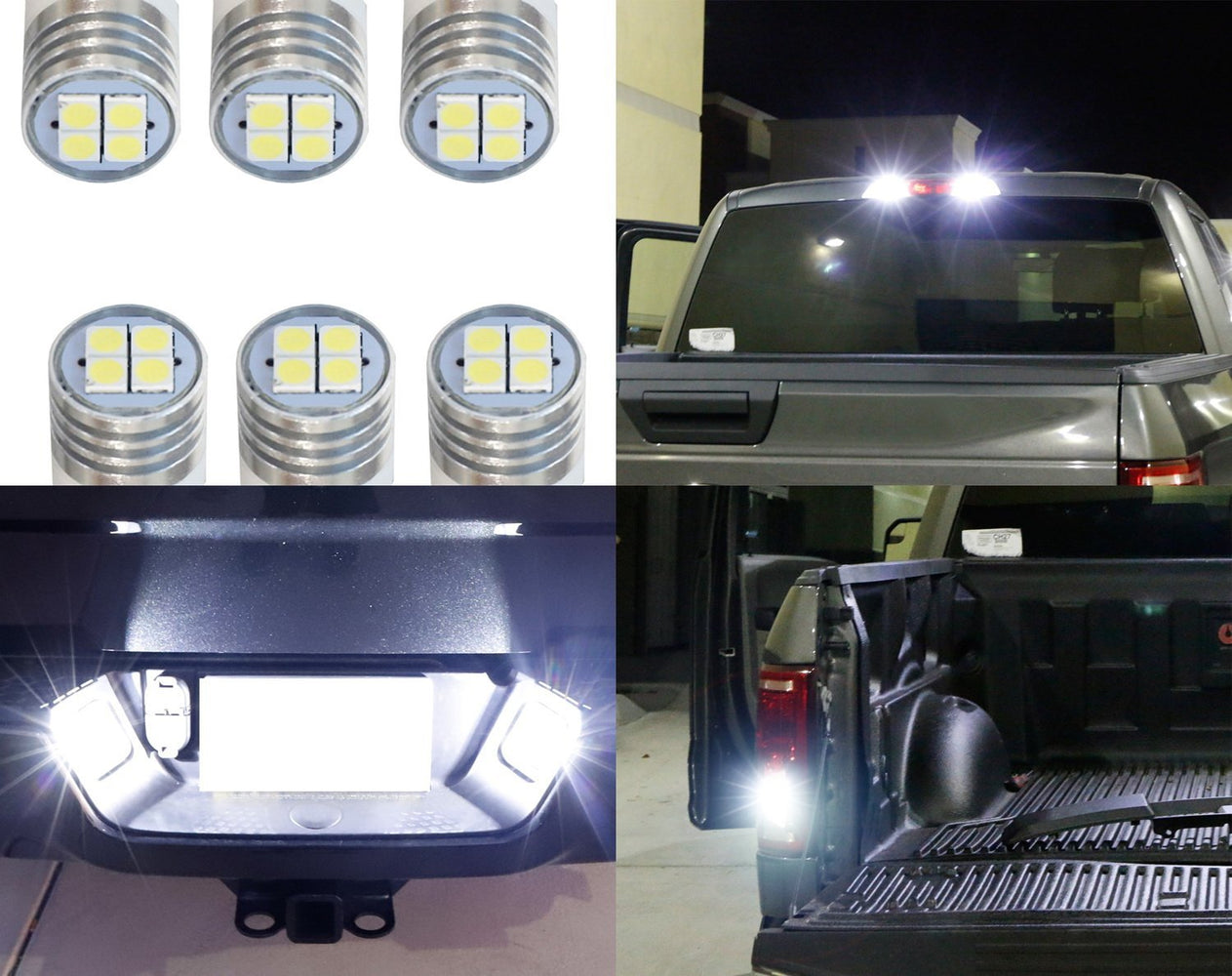 LED License Plate, Backup & High Mount Lights Combo Kit For 2004-15 Nissan Titan