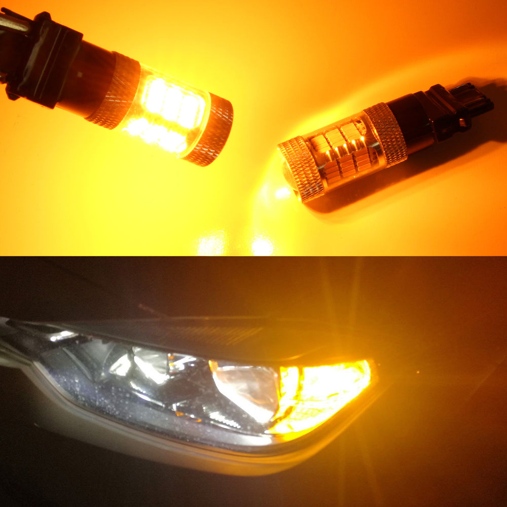 Amber Yellow CANbus Front LED Turn Signal For 16+ BMW 3 Series Halogen Headlamp