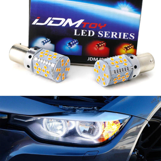 Amber Error Free LED Bulbs For BMW 1 3 4 Series X1 X3 Front Turn Signal Lights