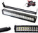 120W 20" LED Light Bar w/ Lower Bumper Mounting Bracket, Wiring For Nissan Titan