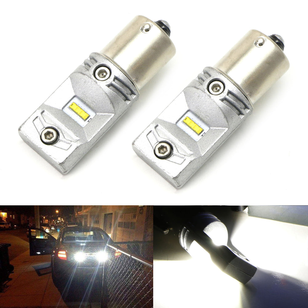 White 30W High Power CREE Reversing Fire 1156 S25 LED Backup Reverse Light Bulbs