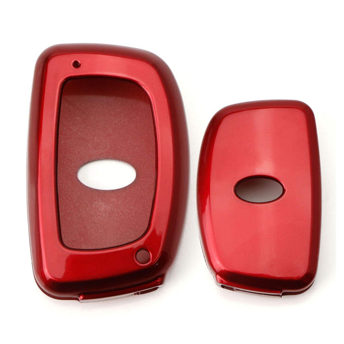 Red Exact Fit Key Fob Shell Cover For For 2014-up Hyundai Tucson Keyless Fob