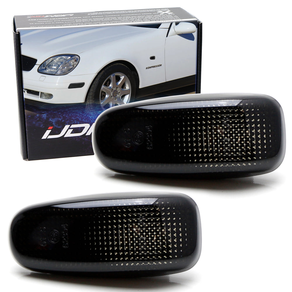 Smoked Fender Blinker Side Marker Light Housings For Mercedes CLK SLK, Sprinter