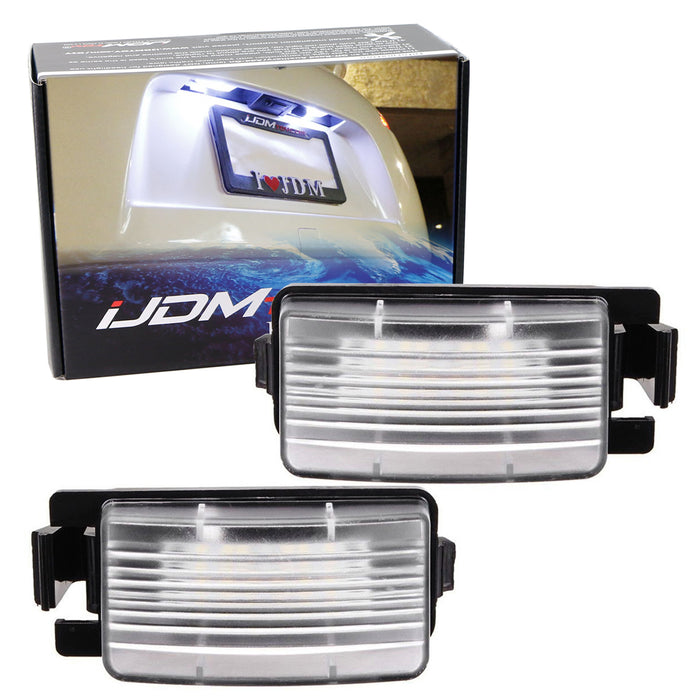 Direct Fit White LED License Plate Light Lamps For Nissan 370Z GTR Infiniti G37