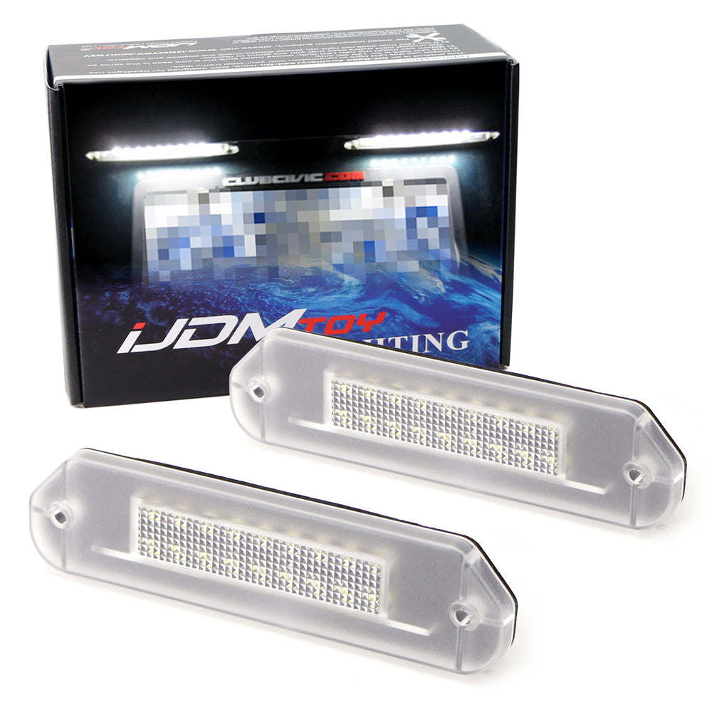 3W 18-SMD LED License Plate Lights For Honda 1992-1995 Gen5 Civic, 92-96 Prelude