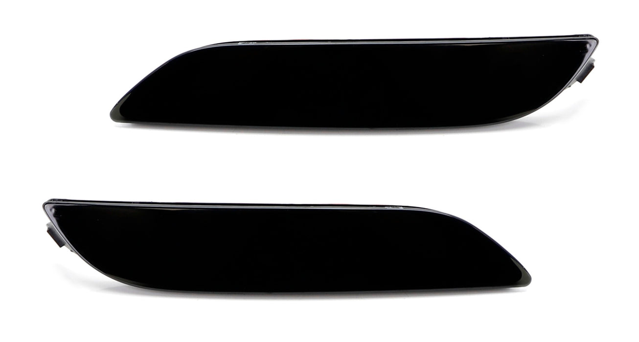 Smoke Blackout Rear Bumper Reflector Lens Replacements For Toyota 2018-up Camry