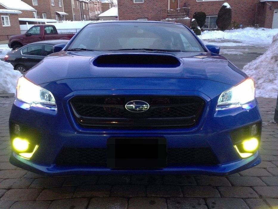 Complete Yellow Lens Fog Light Kit w/ Bezel Covers, Wirings For 15-17 Subaru WRX