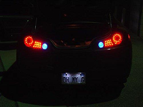 (2) Blue 15-SMT T10 LED Bulbs For Car Reverse Backup Lights, 912 920 921 Wedge