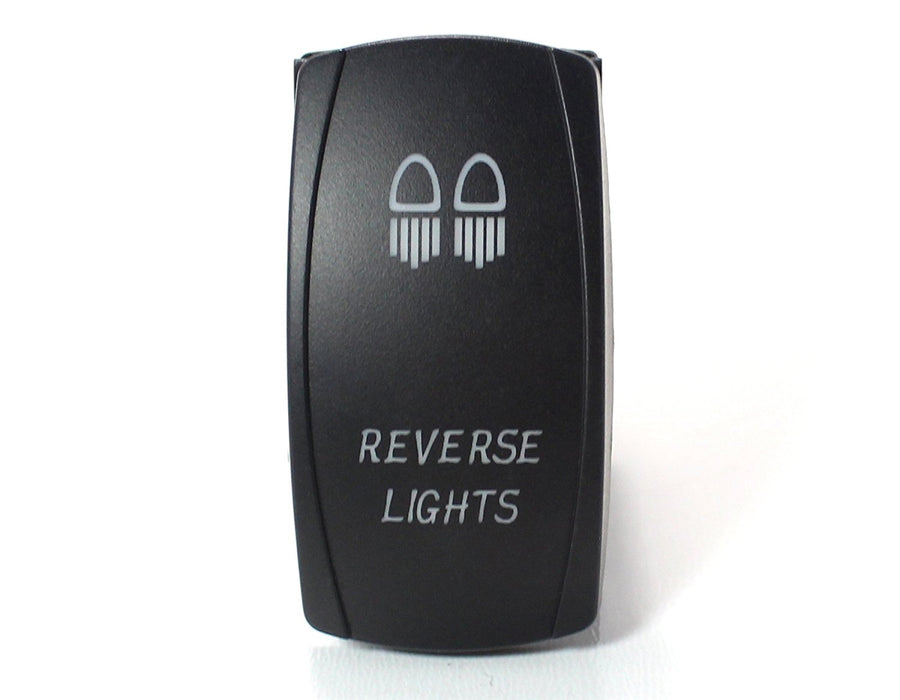 Reverse Lights 5-Pin SPST ON/OFF Blue LED Indicator Rocker Switch For Fog Lamps