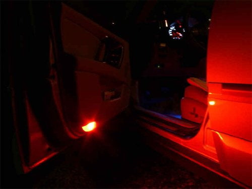 Brilliant Red 9-SMD-1210 1.25" DE3175 DE3022 LED Bulbs For Step Side Door Lights