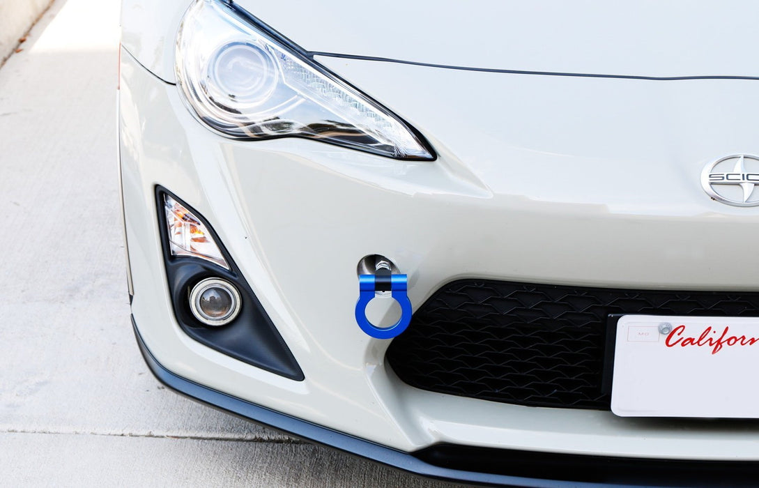 Blue Track Racing Style CNC Aluminum Tow Hook Ring For Scion FRS Subaru BRZ WRX