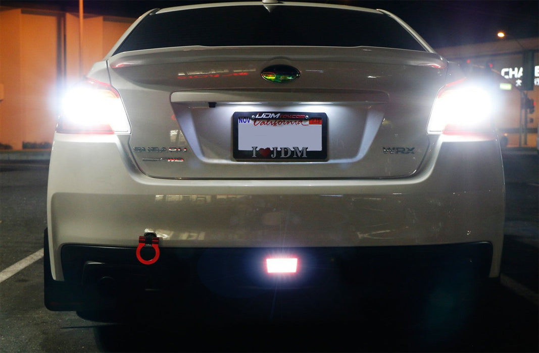 Red Lens LED Rear Fog Light, Brake and Backup Reverse For 15-up Subaru WRX STi