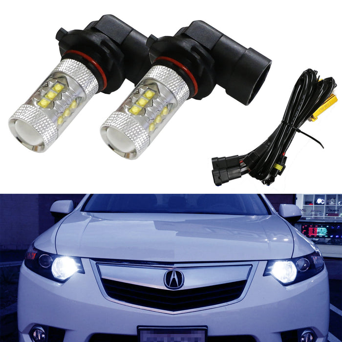 8K Blue 80W 16-CREE 9005 LED High Beam Daytime Running Lights