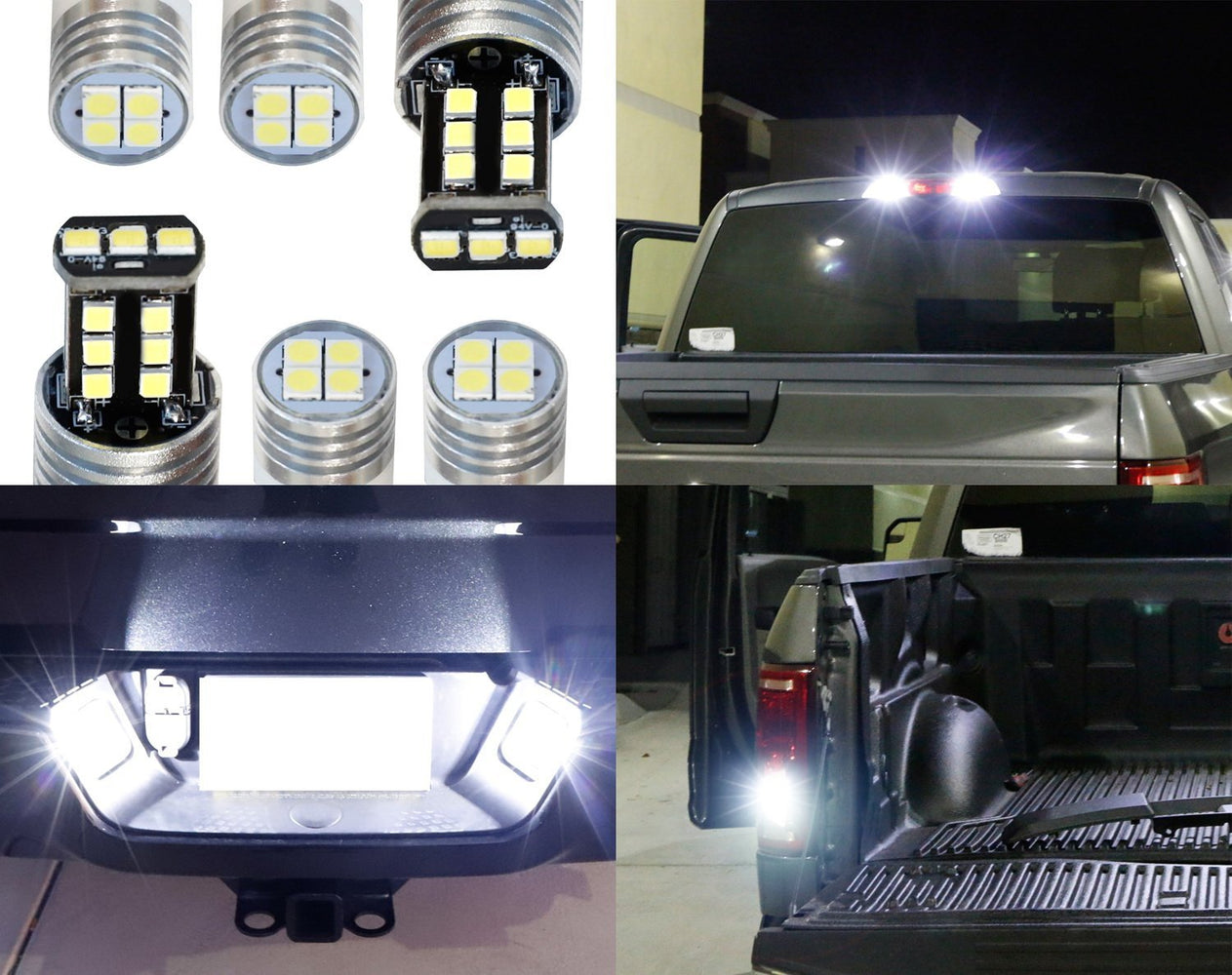 LED License Plate, Backup & High Mount Lights Combo Kit For 14-21 Toyota Tundra