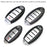 Carbon Fiber Silicone Key Fob Cover For Nissan, Infiniti Oval Shape Keyless Key