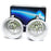 Clear Lens Fog Lamps w/ Ice Blue LED Bulbs Combo For Durango 300C Grand Cherokee